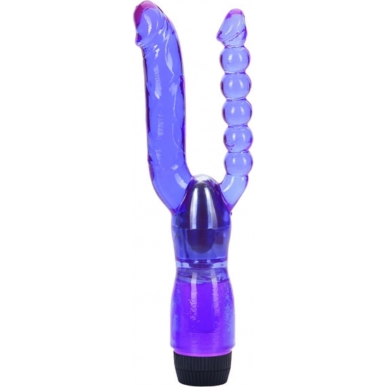 XCEL DOUBLE PENETRATING VIBRATOR PURPLE image 0