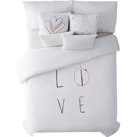 FUNDA NÓRDICA 100% ALGODÓN MODELO LOVE PARA CAMA DE 105 (180X220 CM) image 0