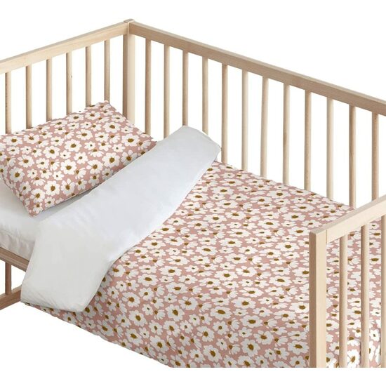 FUNDA NÓRDICA CON ALMOHADA 100% ALGODÓN MODELO XALO ROSA SMALL PARA CUNA DE 60 (100X120 CM) image 0