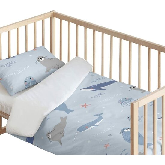 FUNDA NÓRDICA CON ALMOHADA 100% ALGODÓN MODELO TABOR SMALL PARA CUNA DE 70 (115X145 CM) image 0