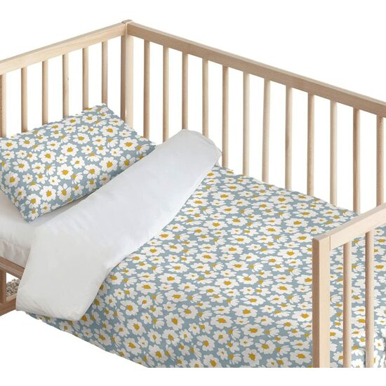 FUNDA NÓRDICA CON ALMOHADA 100% ALGODÓN MODELO XALO AZUL SMALL PARA CUNA DE 70 (115X145 CM) image 0