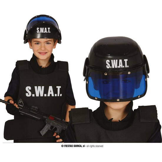 CASCO POLICÍA S.W.A.T INFANTIL image 0