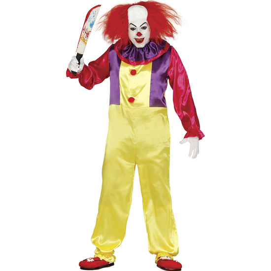 DISFRAZ ADULTO PAYASO ASESINO TALLA 48-50 image 1