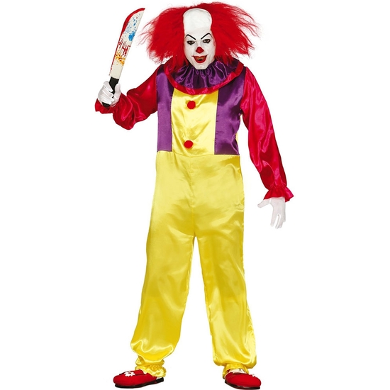 DISFRAZ ADULTO PAYASO ASESINO TALLA 52-54 image 0