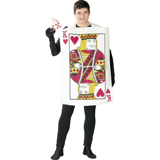 DISFRAZ ADULTO REY DE CARTAS TALLA 52-54 image 1