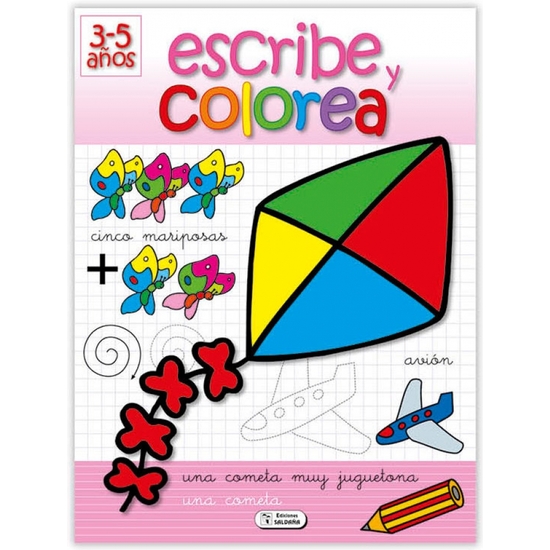 LIBRO ESCRIBE Y COLOREA 28X21 - 4 MODELOS SURTIDOS image 1