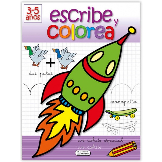 LIBRO ESCRIBE Y COLOREA 28X21 - 4 MODELOS SURTIDOS image 2