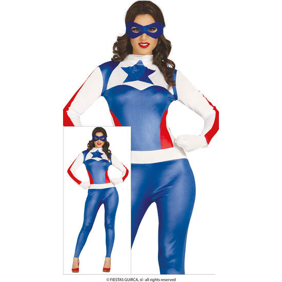 DISFRAZ ADULTA SUPER HEROINA TALLA 36-38 image 0