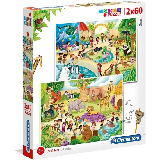 PUZZLE DOBLE 2X60 PZAS ZOO image 0