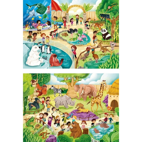 PUZZLE DOBLE 2X60 PZAS ZOO image 1