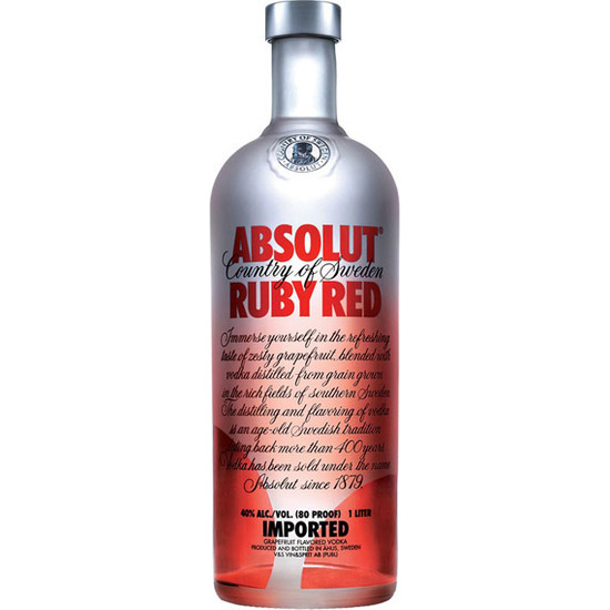 VODKA ABSOLUT RUBY RED POMELO image 0