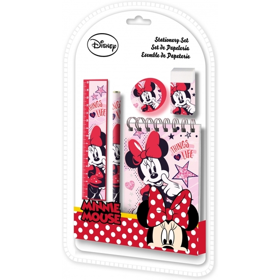 MINNIE SET REGALO 5 PZAS PAPELERÍA 26X15 image 0