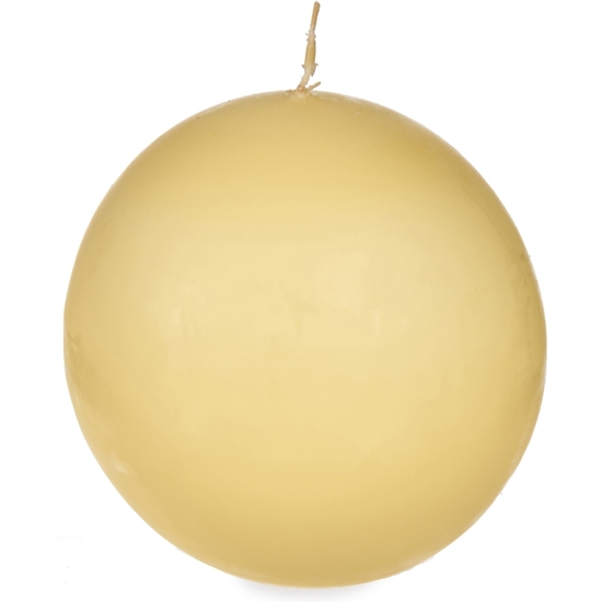 VELA BOLA CREMA 10CM image 0