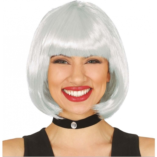 PELUCA MEDIA MELENA BLANCA image 0