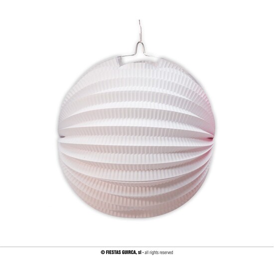 FAROL BOLA PAPEL BLANCO 20 CM image 0