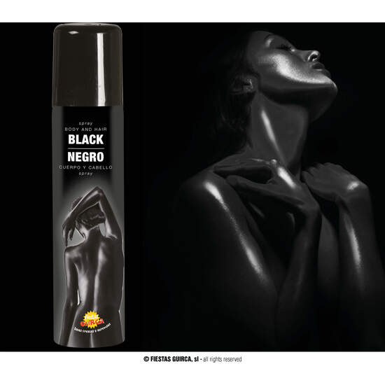 SPRAY MAQUILLAJE NEGRO CUERPO Y PELO 75 ML image 0