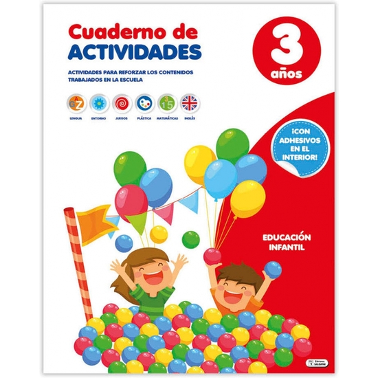 CUADERNO ACTIVIDADES 3 AÑOS 32PÁGINAS - 2 MODELOS image 0