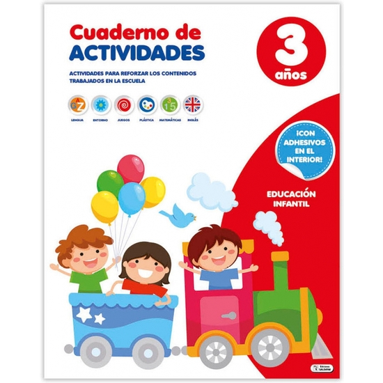 CUADERNO ACTIVIDADES 3 AÑOS 32PÁGINAS - 2 MODELOS image 1