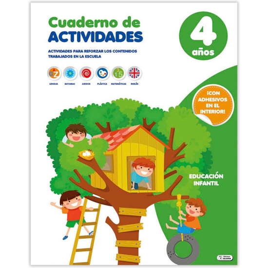 CUADERNO ACTIVIDADES 4 AÑOS 32PÁGINAS - 2 MODELOS image 0