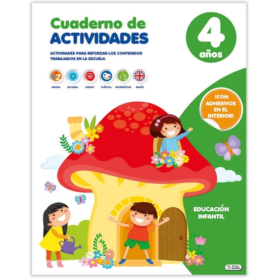 CUADERNO ACTIVIDADES 4 AÑOS 32PÁGINAS - 2 MODELOS image 1