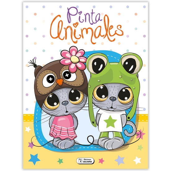 CUADERNO COLOREABLE ANIMALES 6 PÁGINAS 21X26 - 4 MODELOS image 0