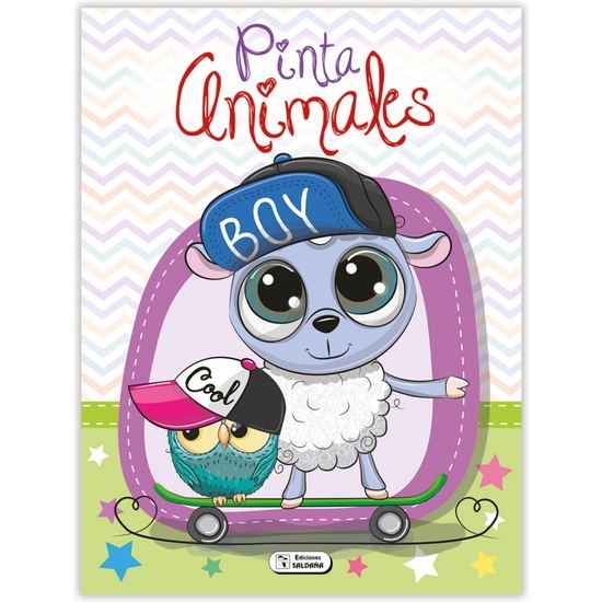 CUADERNO COLOREABLE ANIMALES 6 PÁGINAS 21X26 - 4 MODELOS image 1