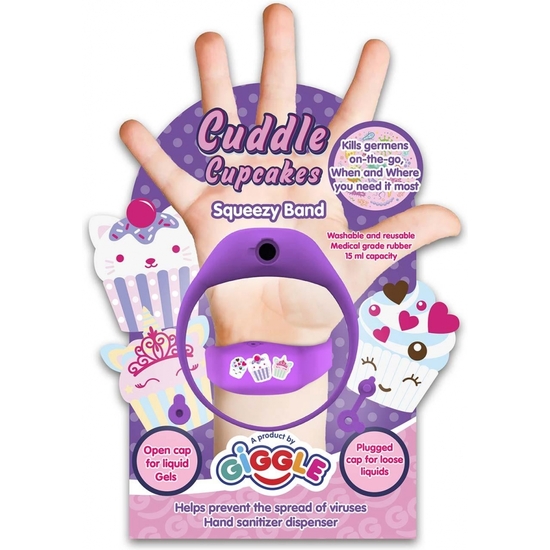 PULSERA DISPENSADOR GEL DESINFECTANTE CUPCAKES image 0
