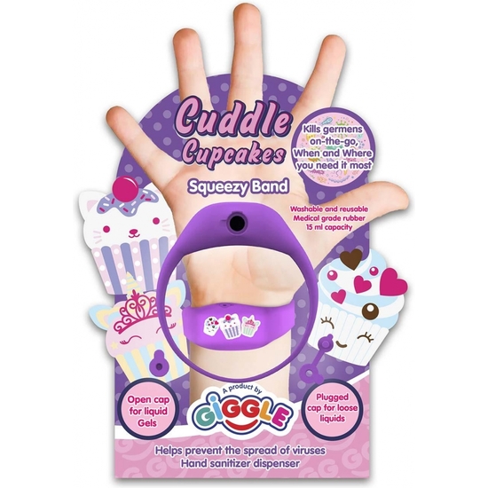 PULSERA DISPENSADOR GEL DESINFECTANTE CUPCAKES image 0