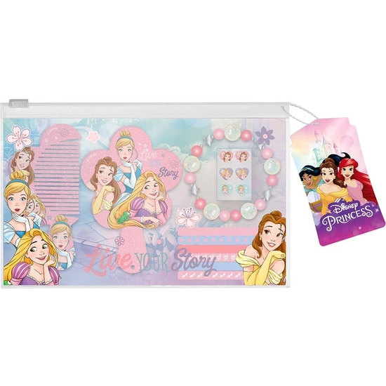 PRINCESAS DISNEY BOLSITA ESPEJO+PEINE+GOMITAS.. 22X15 image 0