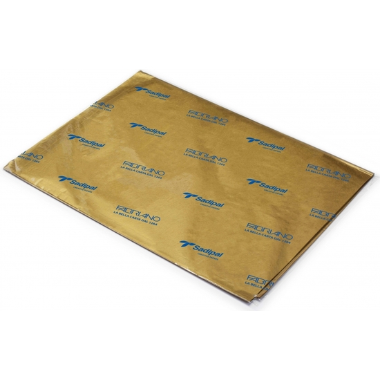 BOLSA 25 HOJAS PAPEL SEDA ORO 51X76 image 0
