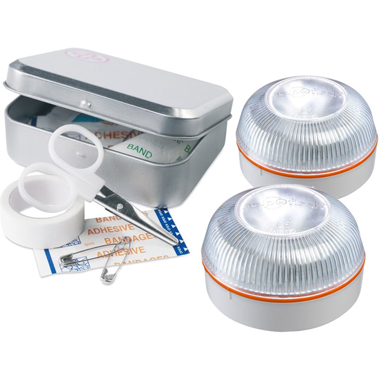 2X HELP FLASH LUZ DE EMERGENCIA AUTÓNOMA, SEÑAL V16 DE