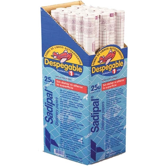 PACK 25 ROLLOS FORRALIBROS ADHESIVOS 1,50X050 MTS image 0