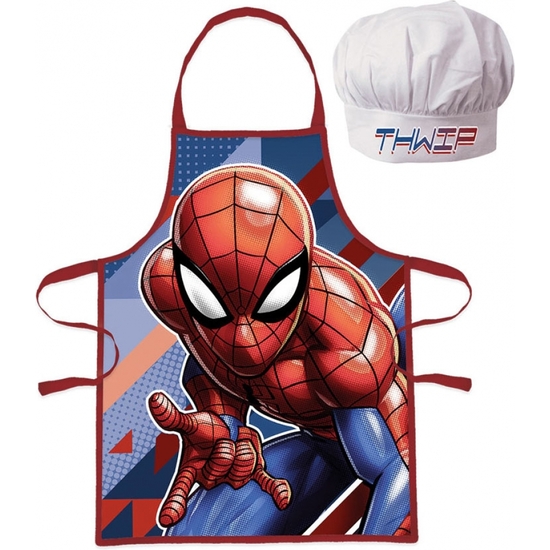 SPIDERMAN SET REGALO DELANTAL+GORRO CHEF image 0