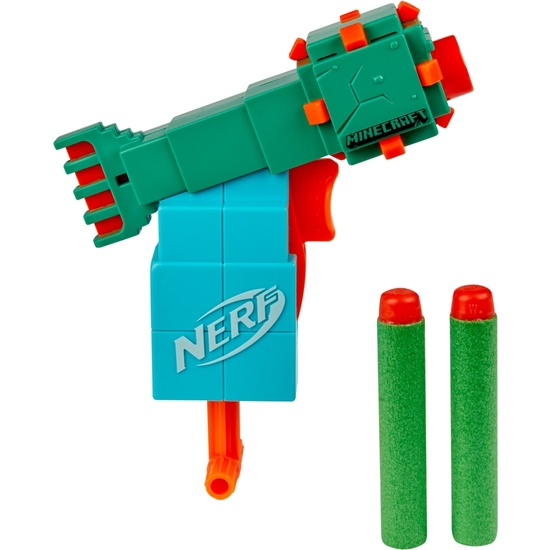 NERF MINI PISTOLA LANZADARDOS MINECRAFT  image 5