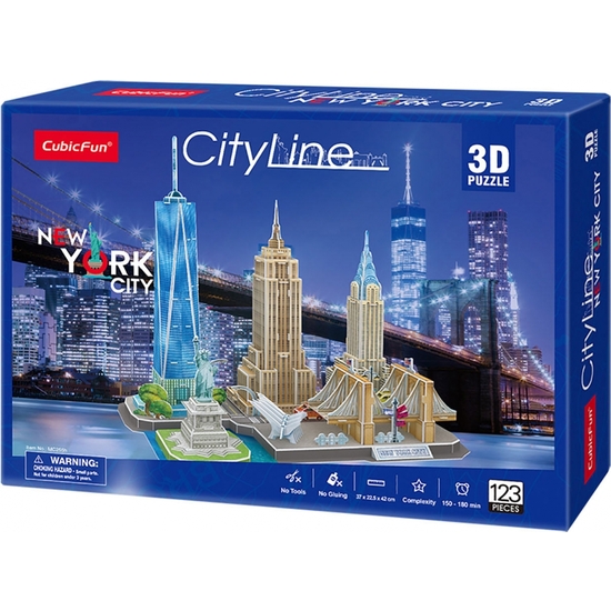 PUZZLE 3D CITY LINE NEW YORK 123 PIEZAS image 0