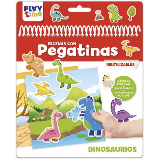 CUADERNO PEGATINAS ESCENAS DIONOSAURIOS image 0