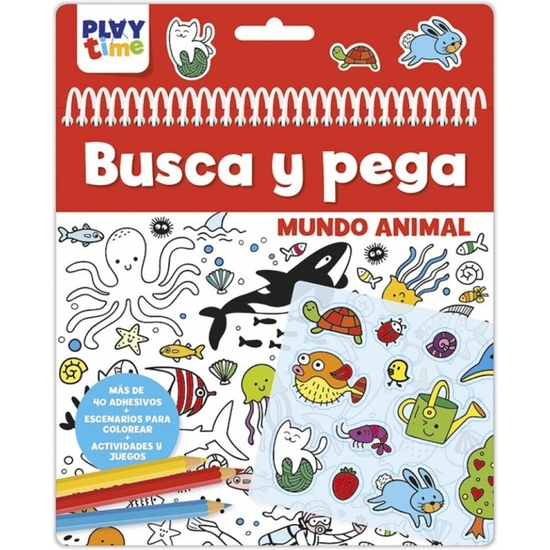 CUADERNO PEGATINAS Y COLOREAR ANIMALES image 0