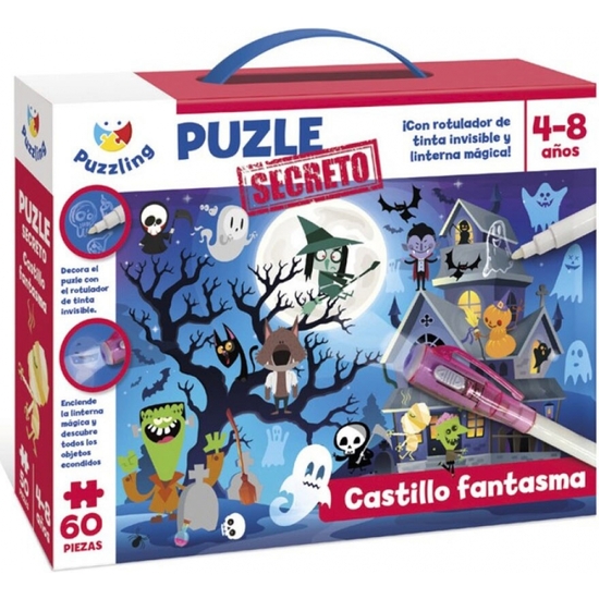 PUZZLE FANTASMAS TINTA INVISIBLE 60PZS image 0