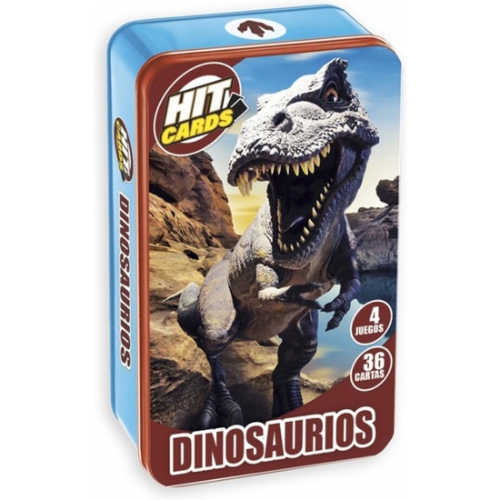 CARTAS EDUCATIVAS DINOSAURIOS CAJA METAL image 0