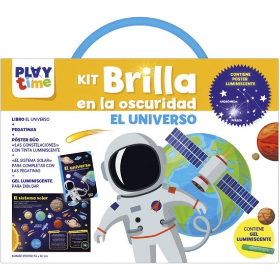 MALETÍN EDUCATIVO BRILLO NEÓN UNIVERSO image 0