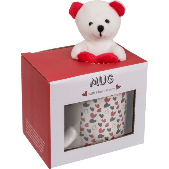 SET TAZA MUG CON PELUCHE OSITO LOVE image 5