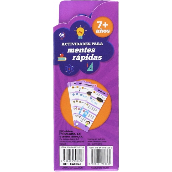 JUEGO ACTIVIDADES MENTES RÁPIDAS +7 AÑOS image 1