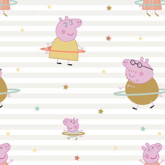 JUEGO DE SÁBANAS 100% ALGODÓN PEPPA PIG HULA HOOP 90 (160X270 CM) image 3