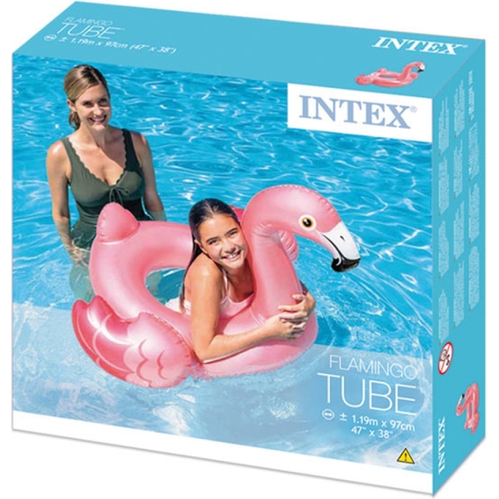 FLOTADOR INTEX FLAMENCO 119X97 image 1