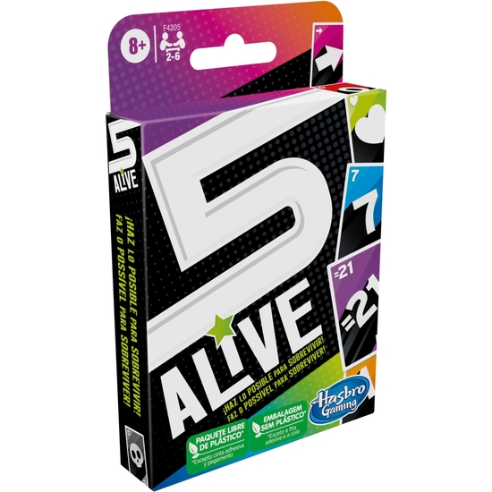 HASBRO JUEGOS CARTAS FIVE ALIVE +8 image 0