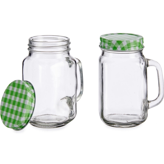 SET 2 JARRAS CRISTAL TAPA METAL430ML-3COL image 0