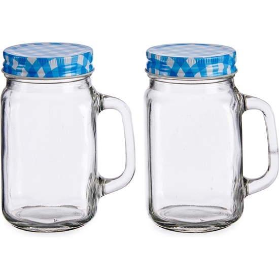 SET 2 JARRAS CRISTAL TAPA METAL430ML-3COL image 2