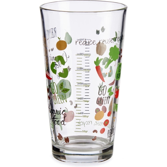 VASO MEDIDOR CRISTAL ORGANIC 456 ML 15X8