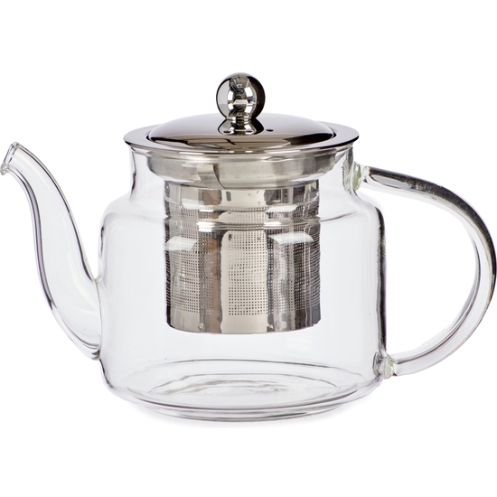 TETERA CRISTAL SOPLADO ACERO 500 ML 18X12X10 image 0