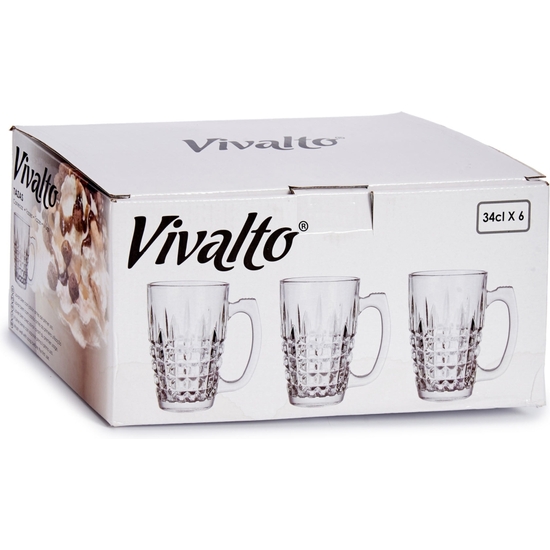 SET 6 JARRAS CRISTAL TALLA 340 ML 12X8 image 1